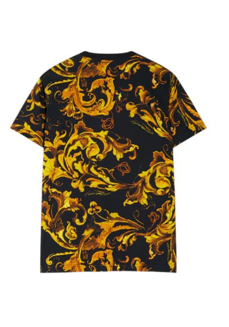 T-shirt vestibilità slim Porcelain Barocco VERSACE JEANS COUTURE | Maglie | 79GAH6S0 JS515G89